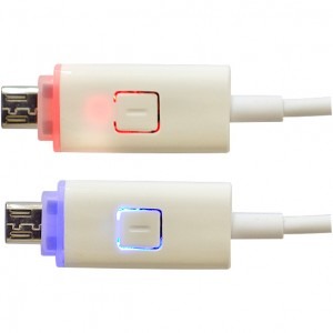 PNI USB 2.0 Male tip A - microUSB 2.0 Male tip B, 1.0m, alb