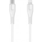 Cablu de date / adaptor Canyon MFI-4, USB-C Male la Lightning Male, MFi, 1.2 m, White