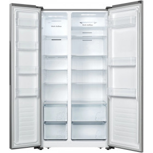 Heinner HSBS-520NFXF+, 519 L, Full No Frost, Multi Air-Flow, Control touch, Inteligenta artificiala, Clasa F, 179 cm, Inox
