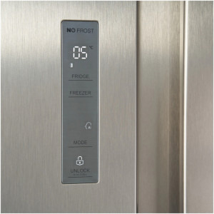 Heinner HSBS-520NFXF+, 519 L, Full No Frost, Multi Air-Flow, Control touch, Inteligenta artificiala, Clasa F, 179 cm, Inox