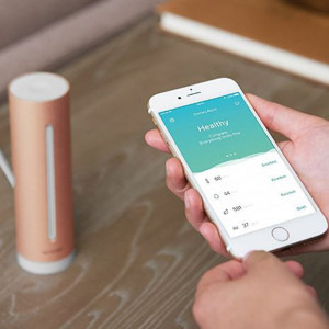 Netatmo Dispozitiv de masurare a calitatii aerului Home Coach, Temperatura, Umiditate, CO2, Zgomot