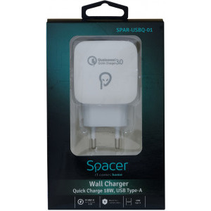 Spacer SPAR-USBQ-01, Quick Charge 3.0 18W, USB