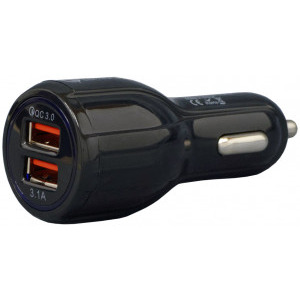 Incarcator auto Spacer SP-QC-30, 1x USB Quick Charge 3.0, 1x USB 3.1A