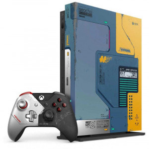 Microsoft Xbox One X, 1TB, Cyberpunk 2077 Limited Edition + joc Cyberpunk 2077 (cod download)