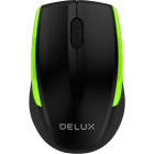 Mouse Delux M321GX Wireless Black-Green