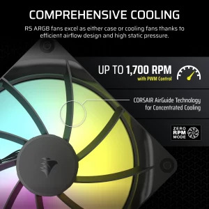 Corsair RS Series RS140 ARGB 140mm Black