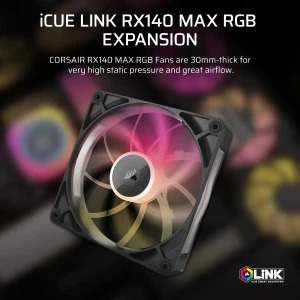 Corsair iCUE LINK RX140 Max RGB Expansion Kit 140mm Black