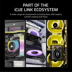 Corsair iCUE LINK RX140 Max RGB Starter Kit 140mm Two Fan Pack White