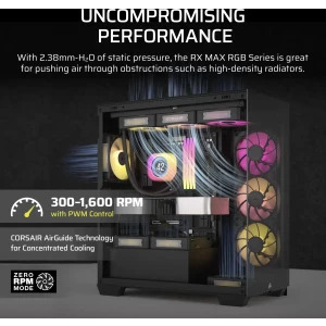 Corsair iCUE LINK RX140 Max RGB Starter Kit 140mm Two Fan Pack Black