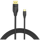Cablu video Vention USB-C Male - DisplayPort Male, 1.5 m, Negru