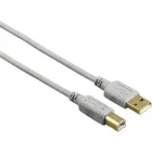 Cablu periferice Hama USB tip A 2.0 Male la USB tip B 2.0 Male, 1.5 m, Gri
