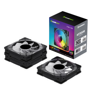 Gamemax KF300 ARGB Reverse Black Three Fan Pack