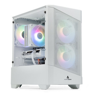 Gaming ZMEU Ultra Alb, Intel i5-12400F 2.5GHz, 32GB DDR5, 1TB SSD, RTX 5050 8GB GDDR6, Iluminare RGB