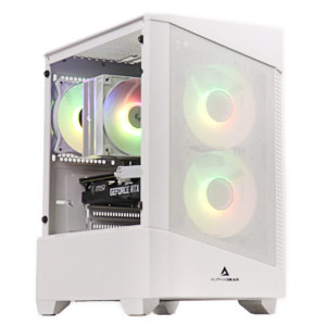 PC Gaming ZMEU Ultra Plus Alb, Intel Core Ultra 5 225F 3.3GHz, 32GB DDR5, 1TB SSD, RTX 5050 8GB GDDR6, Iluminare RGB