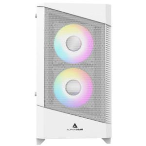 Gaming ZMEU Epic Alb, AMD Ryzen 5 5600 3.5GHz, 32GB DDR4, 1TB SSD, RTX 5050 8GB GDDR6, Iluminare RGB