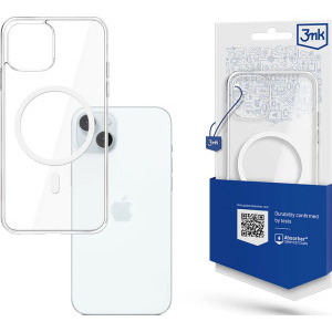 3MK Protectie pentru spate MagCase pentru iPhone 15 Plus, culoarea Transparent