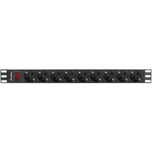 Lanberg PDU-09F-0300-BK, 9x SCHUKO, 3m, Black