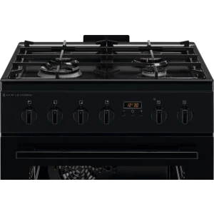 Electrolux LKK664220K, Mixt, 4 arzatoare, Sistem de siguranta, Aprindere integrata, Autocuratare catalitica, Timer, Grill, AirFry, Clasa A, 60 cm, Negru