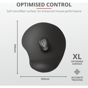 Trust Bigfoot XL Gel Pad Black
