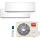 Aer conditionat VIVAX Multisplit R-Design White, 9000 BTU + 12000 BTU, Clasa A++/A+, Wi-Fi Ready, Inverter, Golden Fin, Ionizator