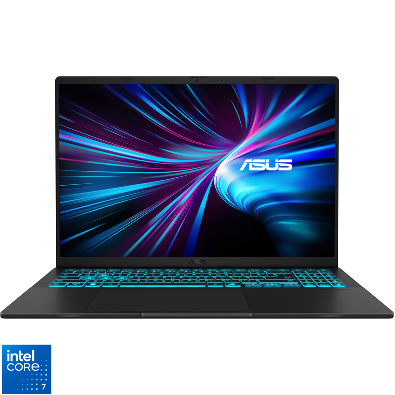 Laptop ASUS 16'' V3607VU, WUXGA 144Hz, Procesor Intel(R) Core™ 7 240H (24M Cache, up to 5.20 GHz), 32GB DDR5, 1TB SSD, GeForce RTX 4050 6GB,...