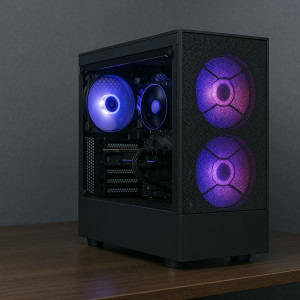 Gaming BALAUR Epic Max, Intel i5-14400F 2.5GHz, 32GB DDR5, 1TB SSD, RTX 4060 8GB GDDR6, Iluminare RGB