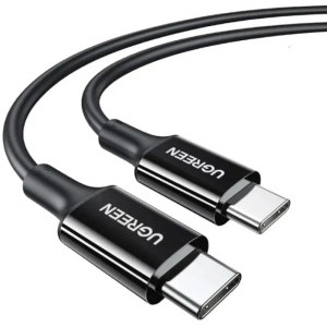 Cablu de date / adaptor Ugreen US300, USB-C Male la USB-C Male, 1 m, Black