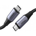 Cablu de date / adaptor Ugreen US355, USB-C Male la USB-C Male, 240 W, 1 m, Black