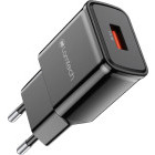 Incarcator retea Lamtech LAM021943, 1x USB, 18W, Quick Charge 3.0, Black