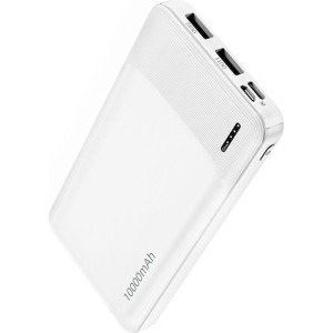 Lamtech LAM112105, 10000 mAh, 2x USB, 1x USB-C, 1x MicroUSB, White