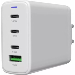 Canyon OnCharge 140ACC, GaN, 3x USB-C, 1x USB, Power Delivery, 140W, White