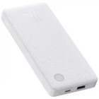 Baterie externa Baseus Airpow Lite, 10000 mAh, 1x USB, 1x USB-C, 15 W, White
