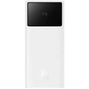 Baterie externa Baseus Star-Lord Digital, 20000 mAh, 2x USB, 1x USB-C, 30 W, Display, White