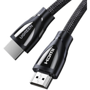 Cablu video Ugreen HD140 HDMI Male - HDMI Male, v2.1, Braided, 1.5 m, Negru