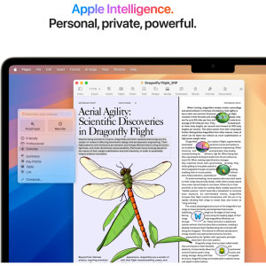 Apple 15.3'' MacBook Air 15 with Liquid Retina, Apple M4 chip (10-core CPU), 24GB, 1TB SSD, Apple M4 10-core GPU, macOS, Starlight, INT keyboard, 2025