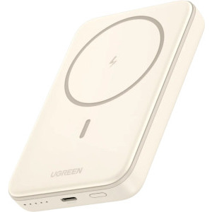 Baterie externa Ugreen PB561, 10000 mAh, 1x USB-C, 15 W, MagSafe, Cream