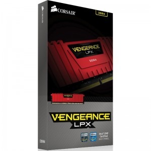 Corsair Vengeance LPX Red 16GB DDR4 2800MHz CL16 Quad Channel Kit