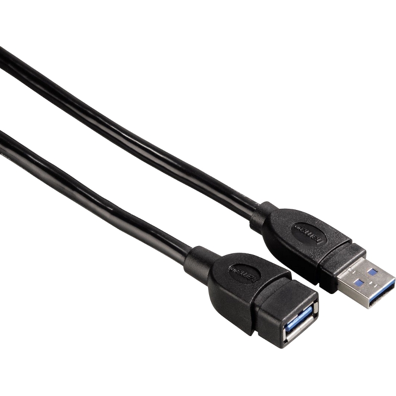 Cablu periferice Hama USB 3.0 Male tip A - USB 3.0 Female tip A, 0.5m, negru