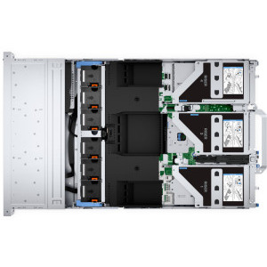 DELL PowerEdge R760 2U, 2x Procesor Intel® Xeon® Gold 5415+ 2.9GHz Sapphire Rapids, 256GB RDIMM RAM, 2x 960GB SATA 6G SSD + 4x 2.4TB SAS 12G 10K HDD + 4x 4TB NL-SAS 12G 7.2K HDD, PERC H755, 12x Hot Plug LFF