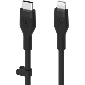Belkin BoostCharge Flex, USB-C Male la Lightning Male, MFi, 3 m, Black
