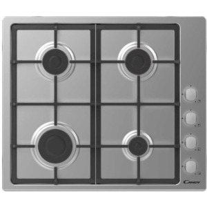 Plita incorporabila Candy CHG6LX, Gaz, 4 arzatoare, Sistem de siguranta, 60 cm, Inox