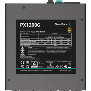 Deepcool PX1200G, 80+ Gold, Cybenetics Gold, 1200W