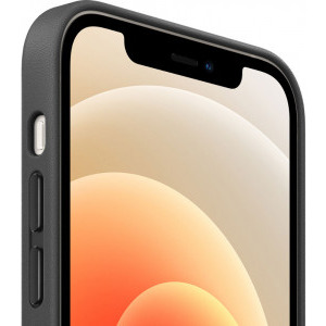Apple Protectie pentru spate, material piele, pentru iPhone 12/12 Pro, culoare Black
