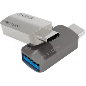 Cablu de date / adaptor Orico CTA2-SV, USB Female la USB-C Male, OTG, Silver