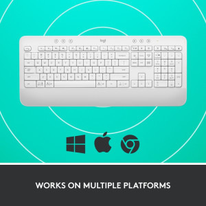 Logitech Signature K650, Wireless/Bluetooth, US INT, Off-white