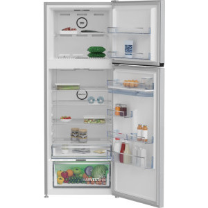 Beko B5RDNE504LDM, 477 L, HarvestFresh, AeroFlow, Everfresh+, No Frost, Dispenser apa, Display, Clasa E, 186 cm, Glossy Grey