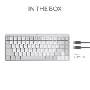 Logitech MX Mechanical Mini for Mac, Bluetooth Illuminated Performance, US INT, Pale Grey
