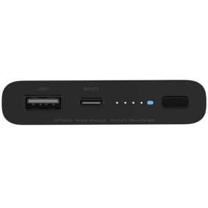 Xiaomi Mi 10W Wireless, 10000 mAh, 1x USB, 1x USB-C, Black