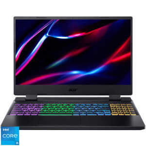 Acer Gaming 15.6'' Nitro 5 AN515-58, FHD IPS 144Hz, Procesor Intel® Core™ i5-12450H (12M Cache, up to 4.40 GHz), 16GB DDR4, 512GB SSD, GeForce RTX 3050 4GB, No OS, Obsidian Black