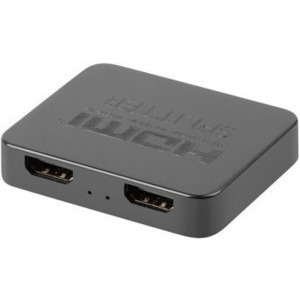 Lanberg 1x HDMI Female - 2x HDMI Female + 1x USB-C Female, 0.8m, Black